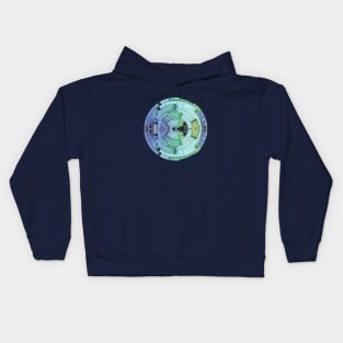 Metallic circle Kids Hoodie